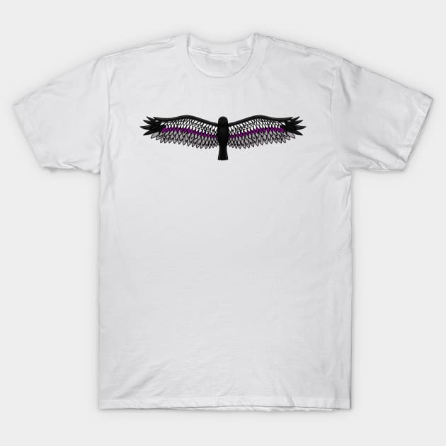 Fly With Pride, Raven Series - Demisexual T-Shirt by StephOBrien